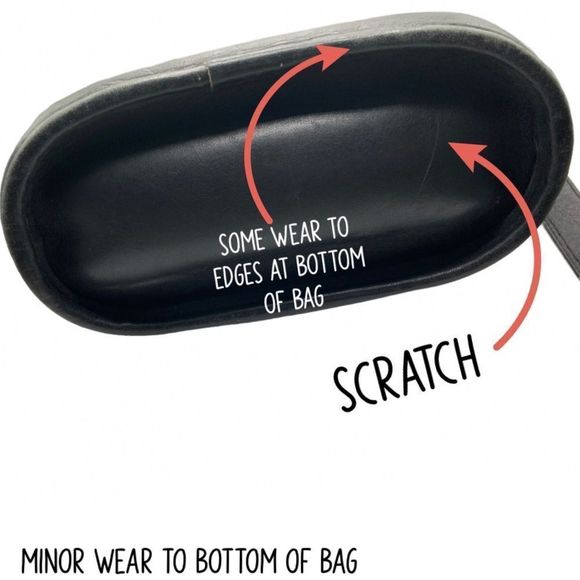 BRIGHTON LEATHER CROSSBODY HANDBAG | EMBOSSED LEATHER | PRE-LOVED - Picture 4 of 10